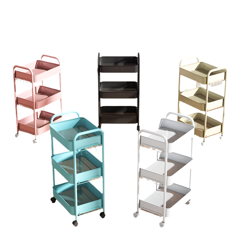 עגלת מטבח צבעונית