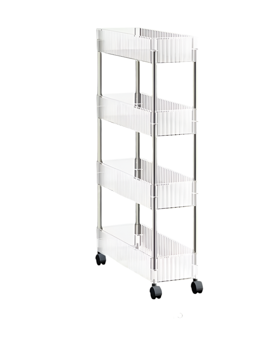 עגלת אקריל צרה 4 קומות