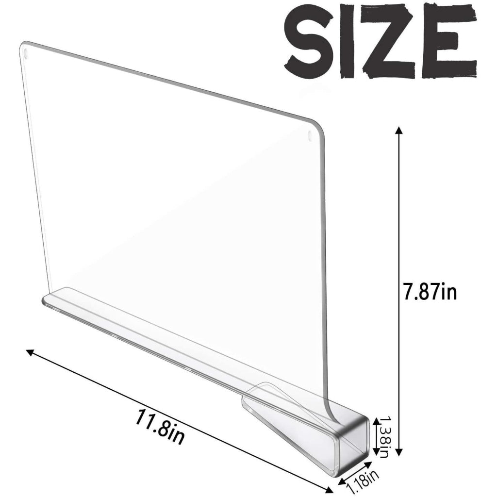 זוג חוצצי מדפים מאקריל