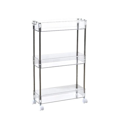 עגלת אקריל צרה 3 קומות