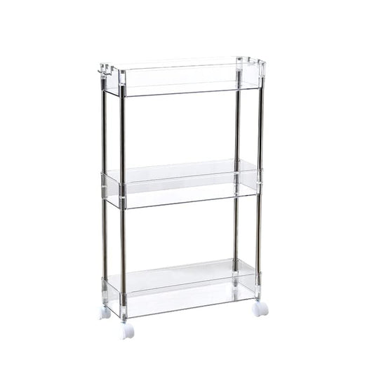 עגלת אקריל צרה 3 קומות