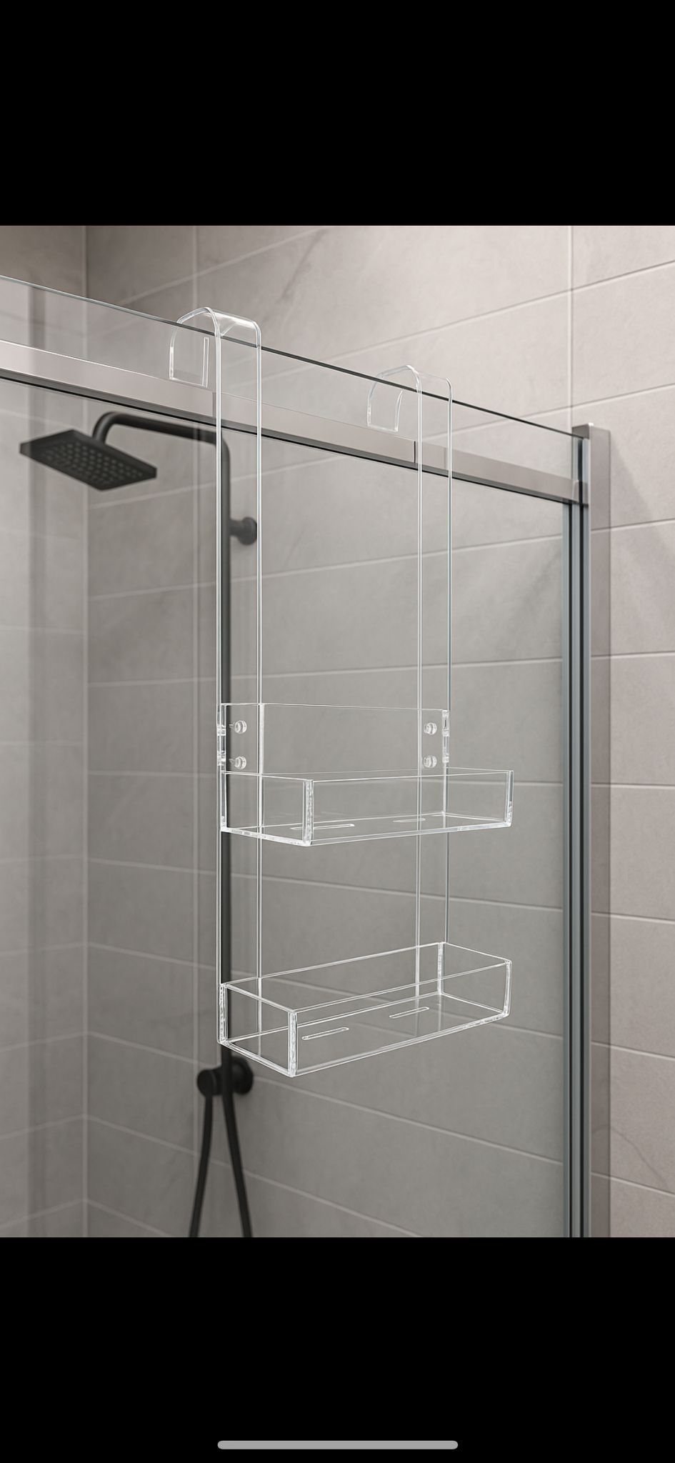 מתלה תלייה אקריל לאמבטיה