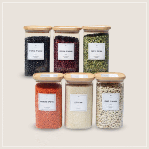 סט 6 צנצנות 1300 מ״ל