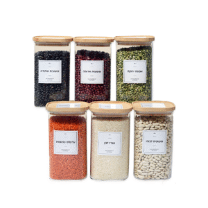 סט 6 צנצנות 1300 מ״ל