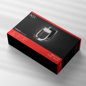 זוג כוסות כפולות זכוכית