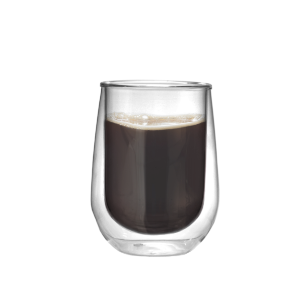 זוג כוסות כפולות זכוכית