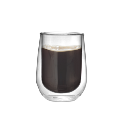 זוג כוסות כפולות זכוכית